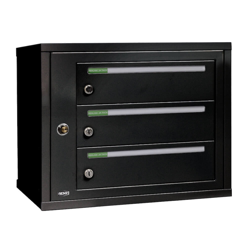 Fastighetsbox Renz Classic 1x3 Liggande Singel - 789S001-03