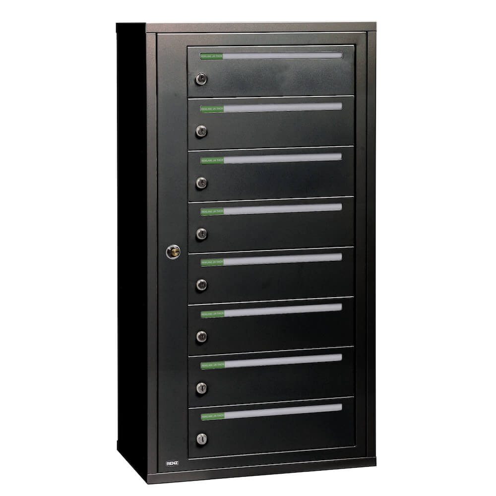 Fastighetsbox Renz Classic 1x8 Liggande Singel - 789S001-08