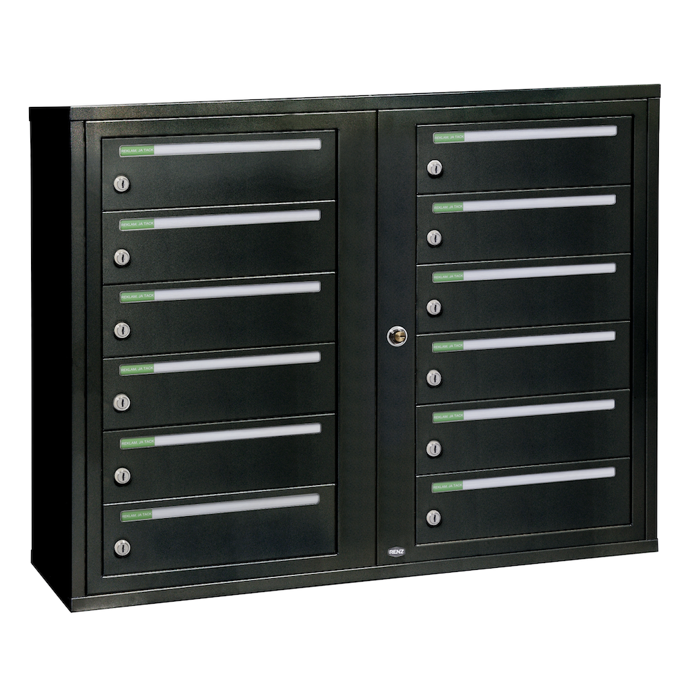 Fastighetsbox Renz Classic 2x6 Liggande Dubbel - 789D001-12