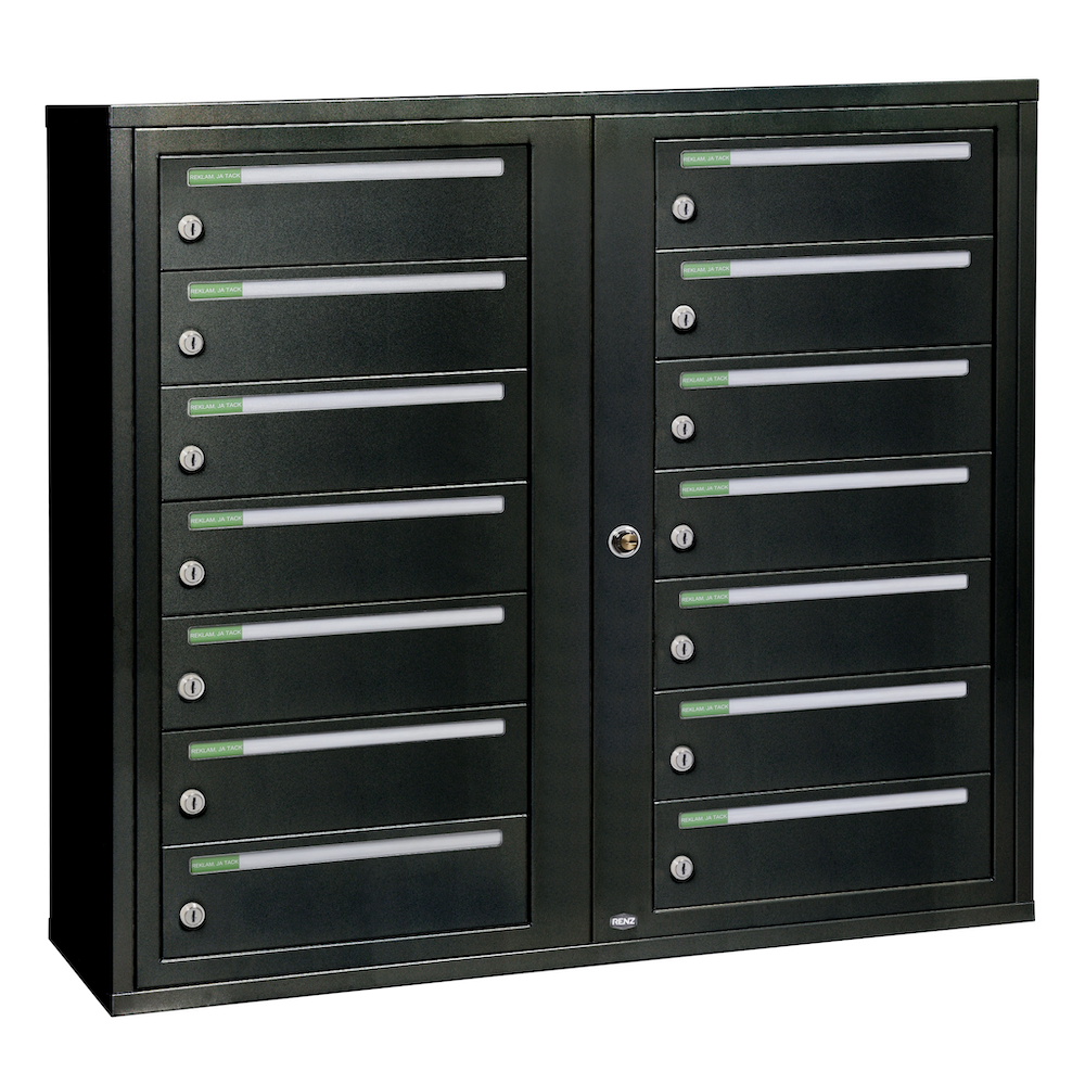 Fastighetsbox Renz Classic 2x7 Liggande Dubbel - 789D001-14