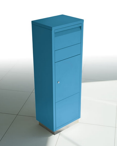 Paketpostlåda LETTERMAN Standing Ov. 2 - Ljusblå RAL 5012 601 N