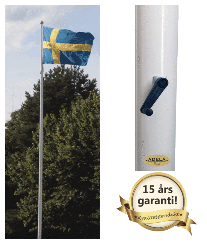 Flaggstång 8 m Adela Royal Vev - 103086