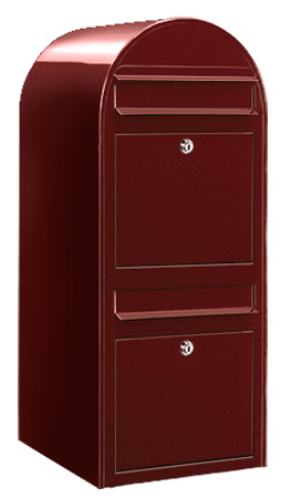 Postlåda BOBI DUO - Vinröd RAL 3005