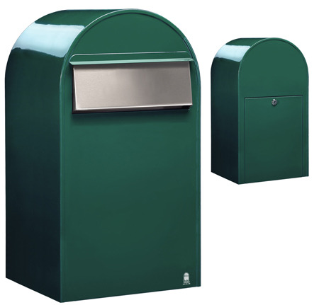 Postlåda BOBI GRANDE B (Baktömning) - Grön RAL 6005