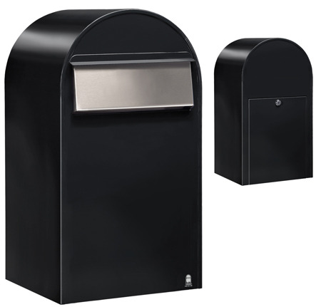 Postlåda BOBI GRANDE B (Baktömning) - Svart RAL 9005