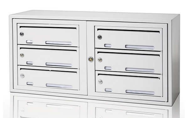 Fastighetsbox BOX Original Enkel Dubbel - Vit RAL 9003