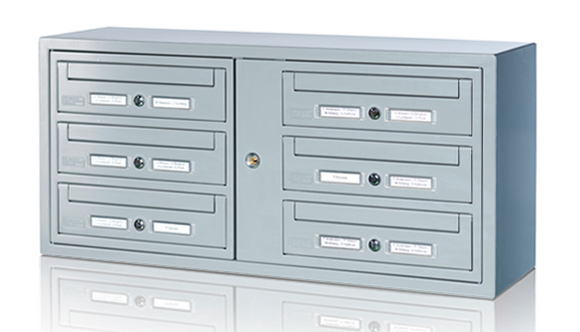 Fastighetsbox BOX Original Plus Dubbel - Silver RAL 9006