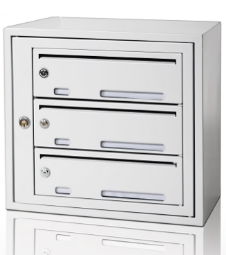 Fastighetsbox BOX Original Enkel Singel - Vit RAL 9003