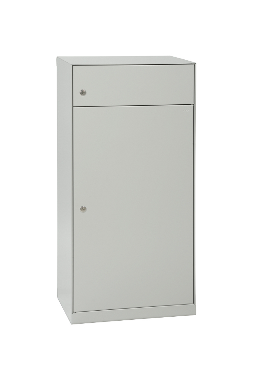 Paketpostlåda MEFA Cedar 882 (Baktömning)- Aluminiumvit RAL 9006M 882040M