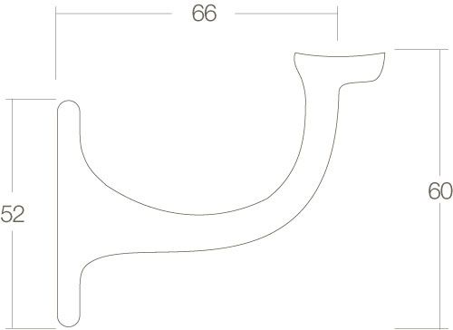 HANDLEDARE KROK MÄSSING LACKAD Intersteel -  0013.724530