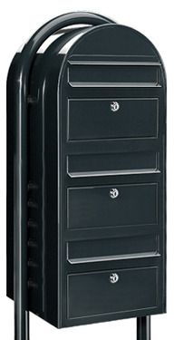 Postlåda BOBI TRIO - Svart RAL 9005