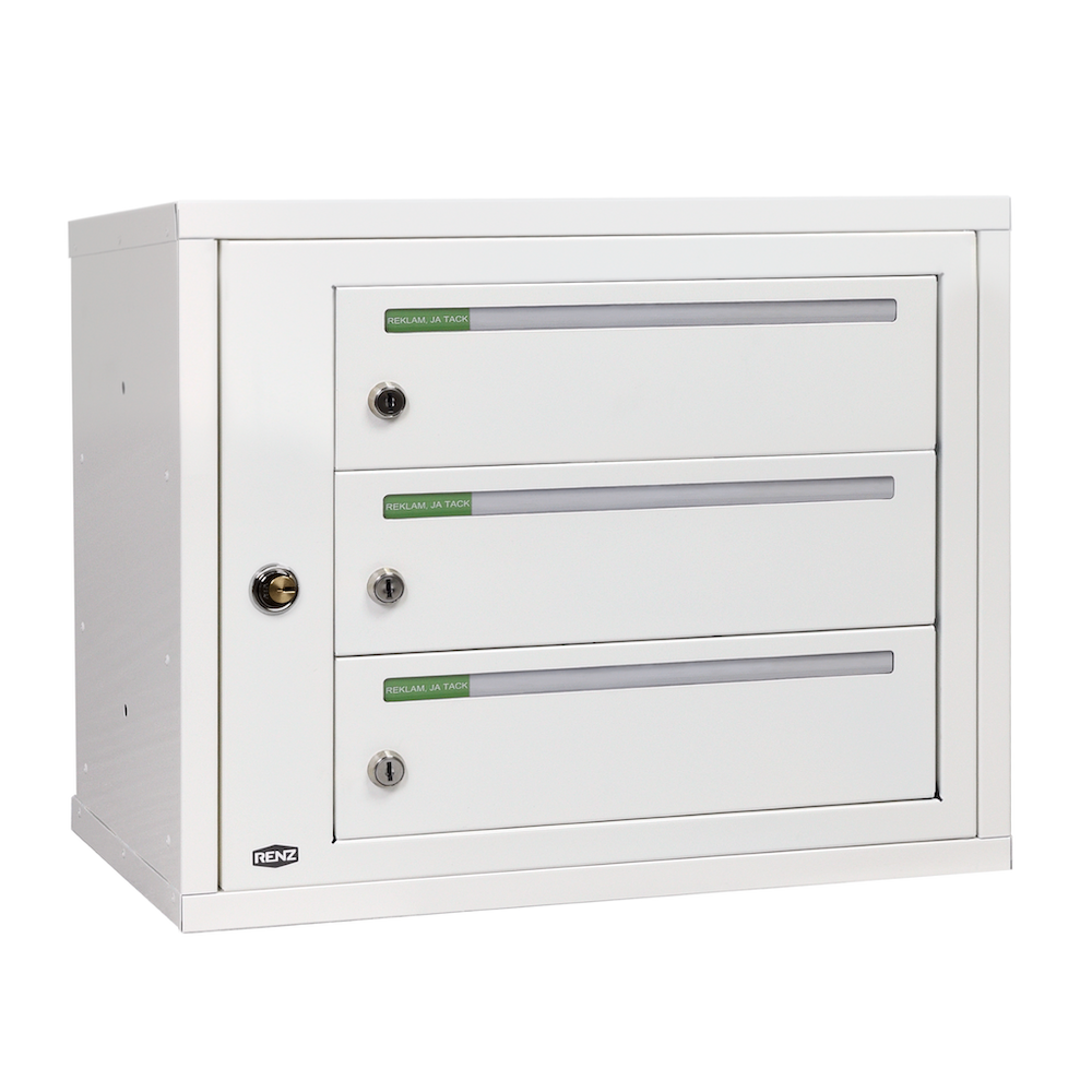 Fastighetsbox Renz Classic 1x3 Liggande Singel - 789S001-03