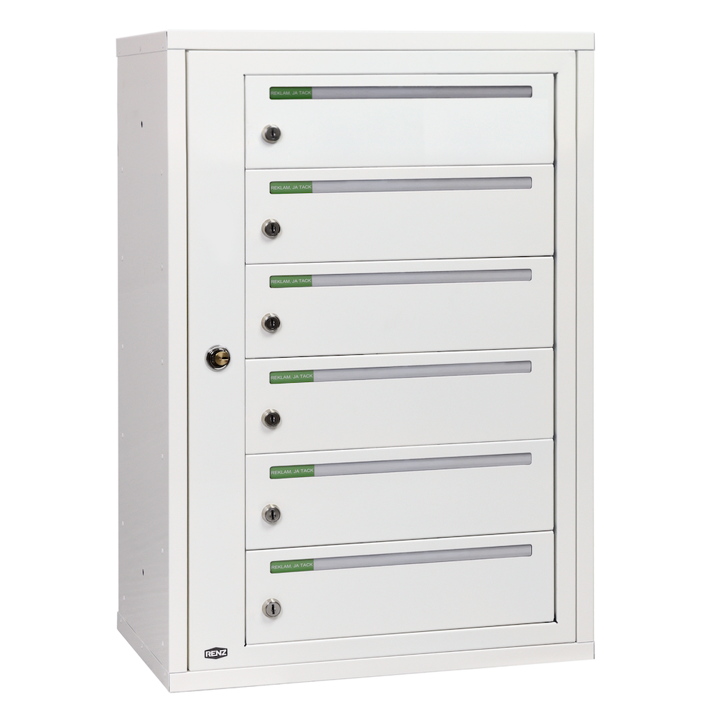 Fastighetsbox Renz Classic 1x6 Liggande Singel - 789S001-06