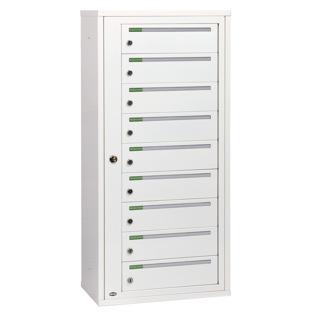 Fastighetsbox Renz Classic 1x9 Liggande Singel - 789S001-09