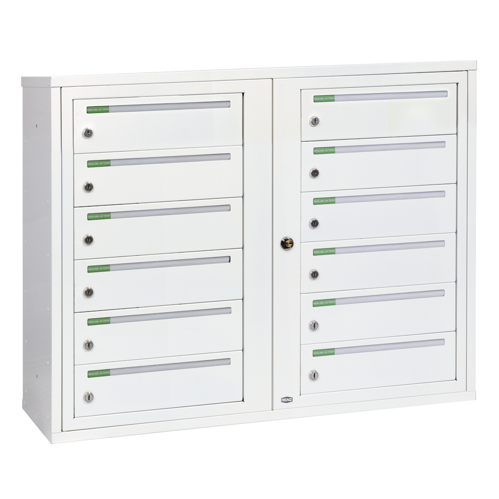 Fastighetsbox Renz Classic 2x6 Liggande Dubbel