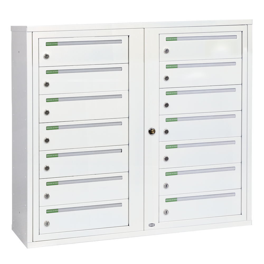 Fastighetsbox Renz Classic 2x7 Liggande Dubbel - 789D001-14