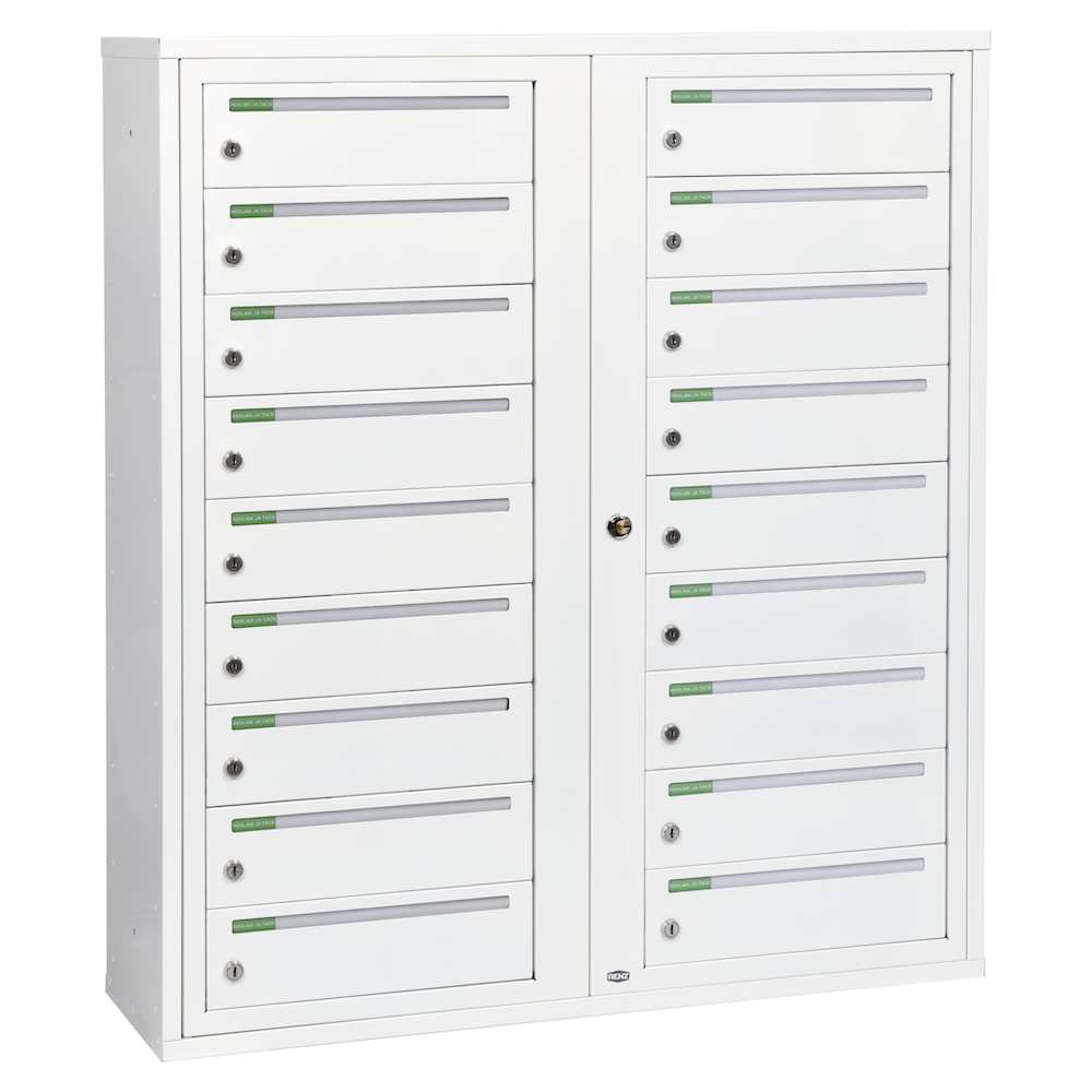 Fastighetsbox Renz Classic 2x9 Liggande Dubbel - 789D001-18