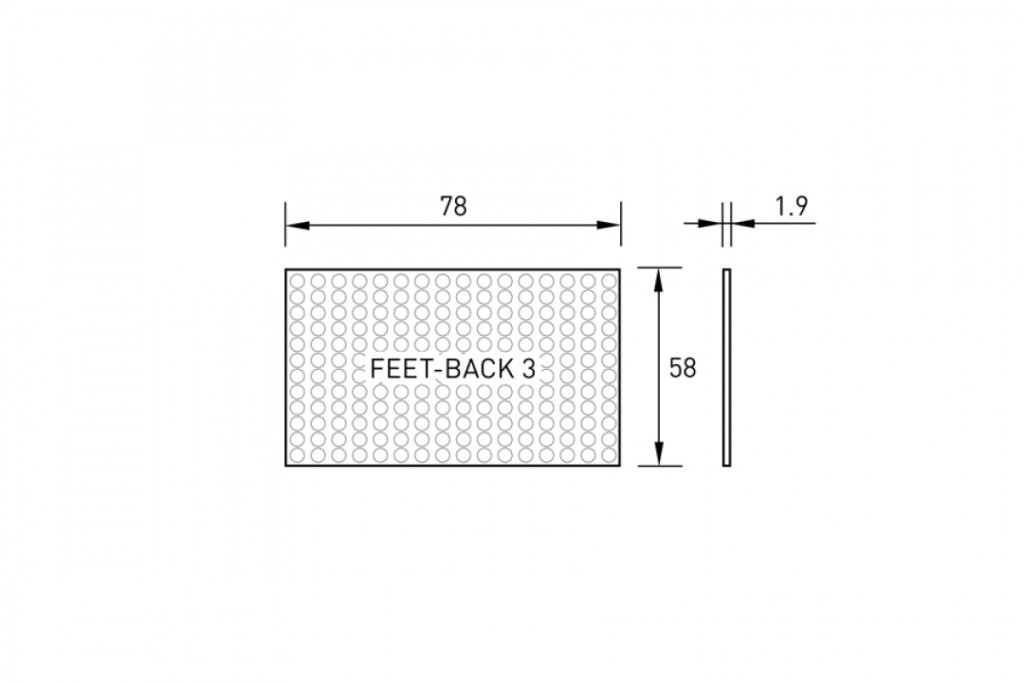 UTOMHUS ENTRÉMATTA FEET-BACK 3 RADIUS DESIGN 78x58,5cm - Grön 513 C