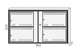 Stående fastighetsbox Box Plan