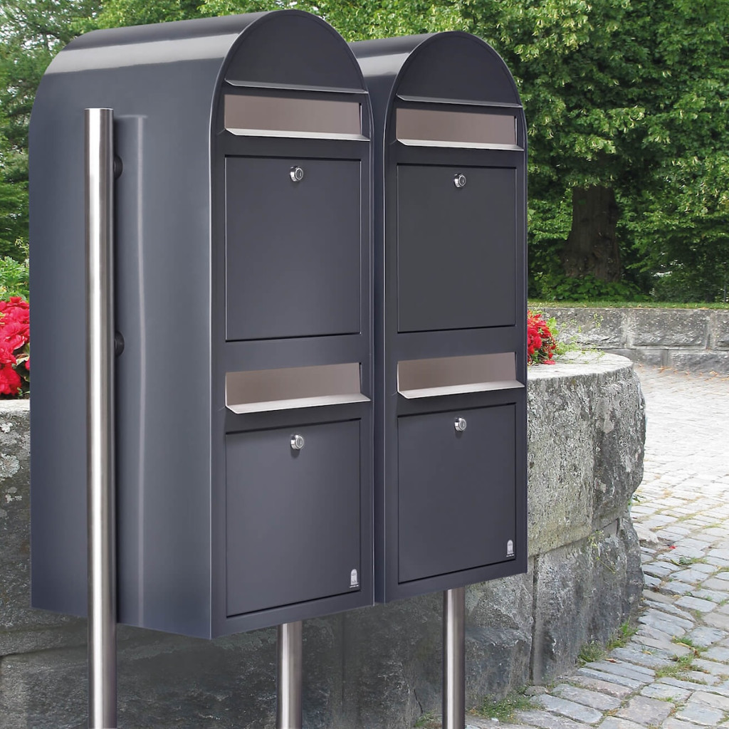 Postlåda BOBI DUO - Brun RAL 8017