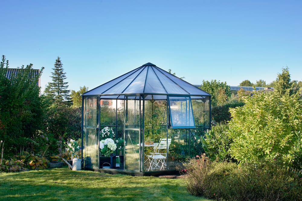 Paviljong Halls Atrium - svart