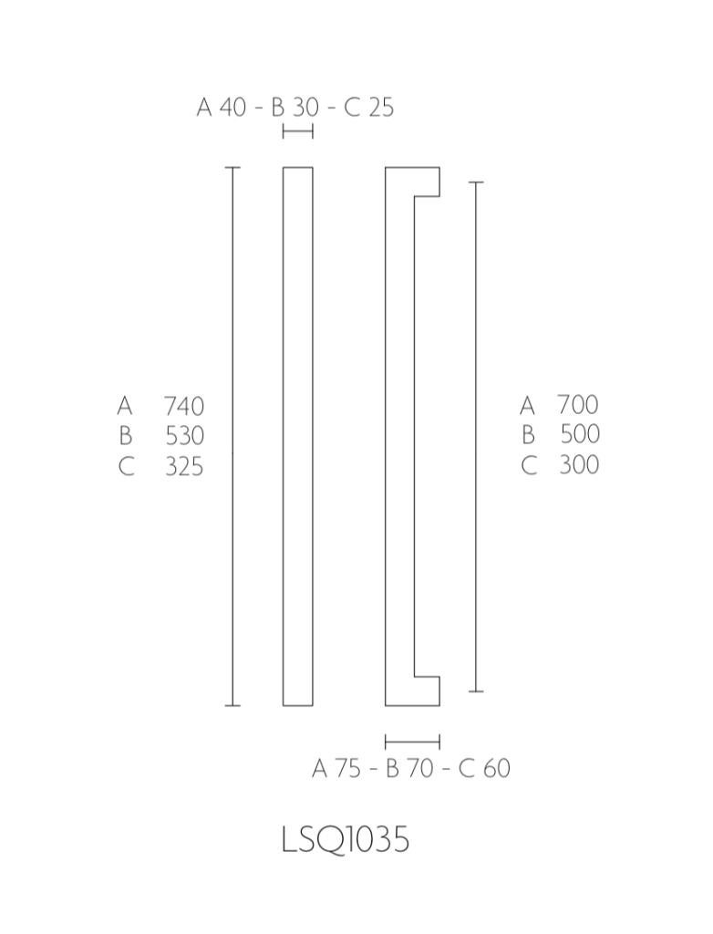 DRAGHANDTAG 250MM NICKEL MATT / SATIN - 0019.426180