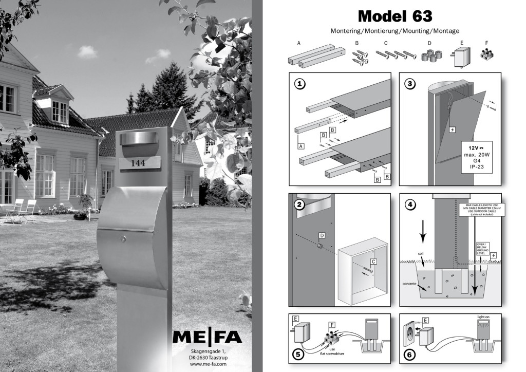 Stativ MEFA 63  - Svart / rostfri P63990