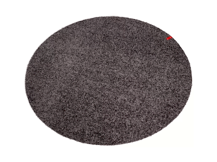 Dörrmatta rund Point Keilbach 85cm - Mörkgrå 04 4320