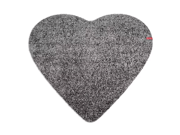 Dörrmatta hjärta Amore Keilbach 78x78cm - Mörkgrå 04 4325