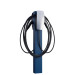 Dubbel laddstolpe för Tesla Wall Connector – Blå RAL 5002