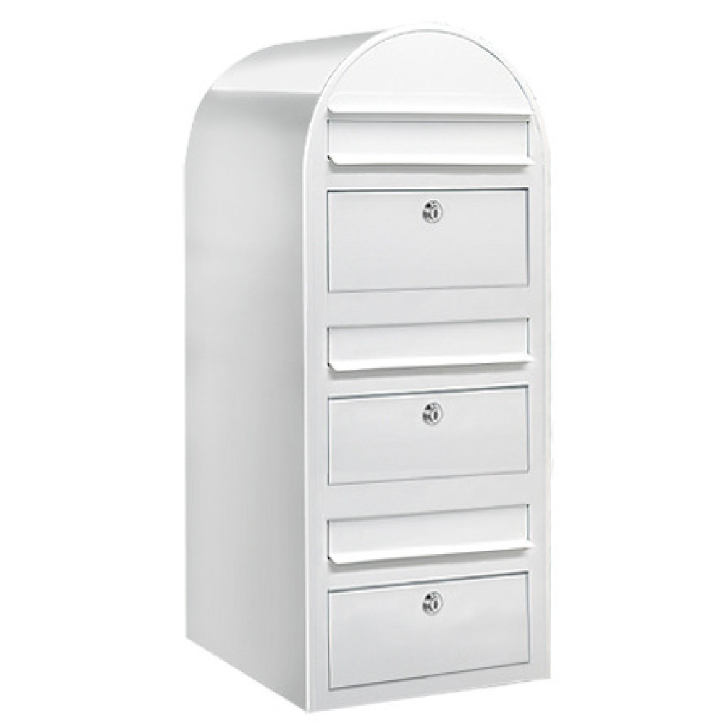 Postlåda BOBI TRIO - Vit RAL 9016