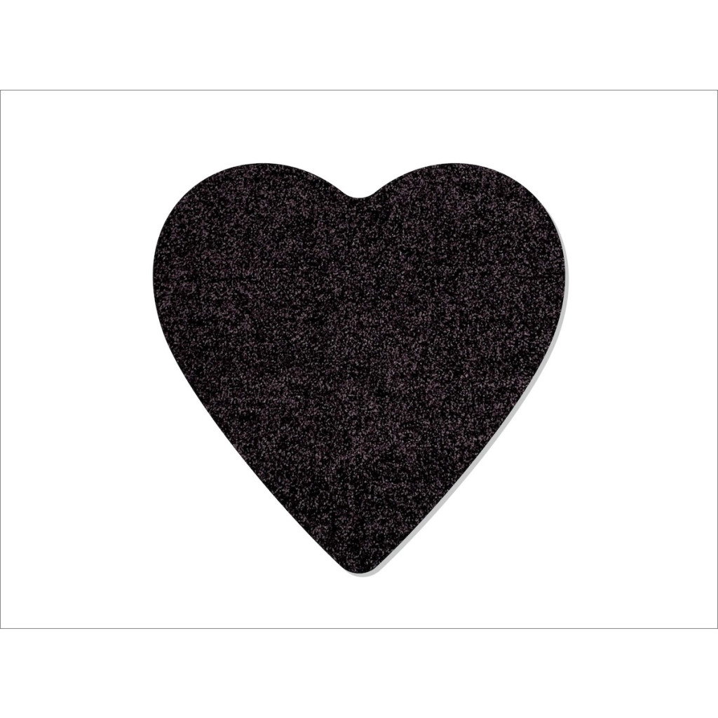 Dörrmatta hjärta Amore Keilbach 78x78cm - Svart 04 4315