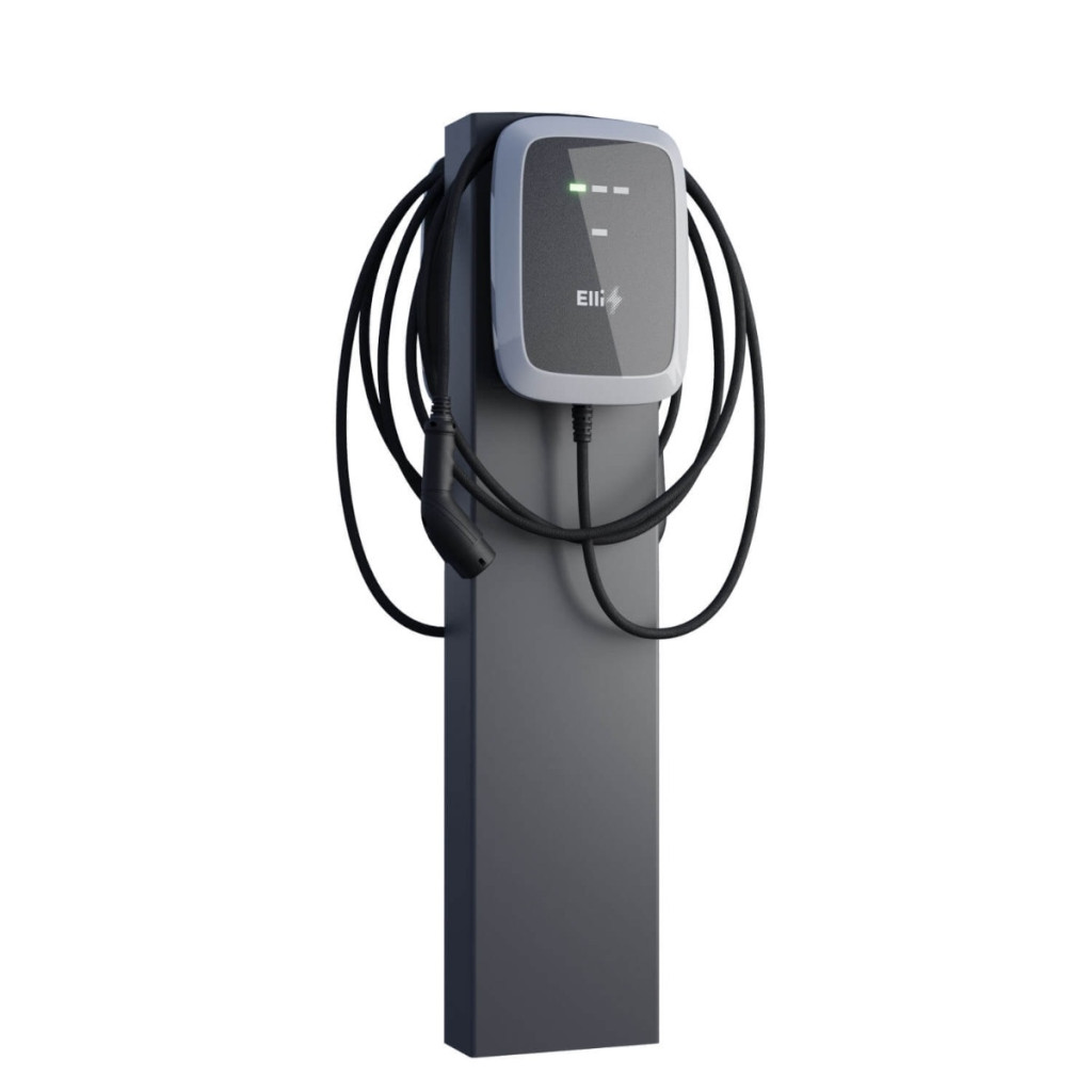 Laddstolpe för elbil – Tesla Wall Connector Gen 2 & 3 Rostbrun