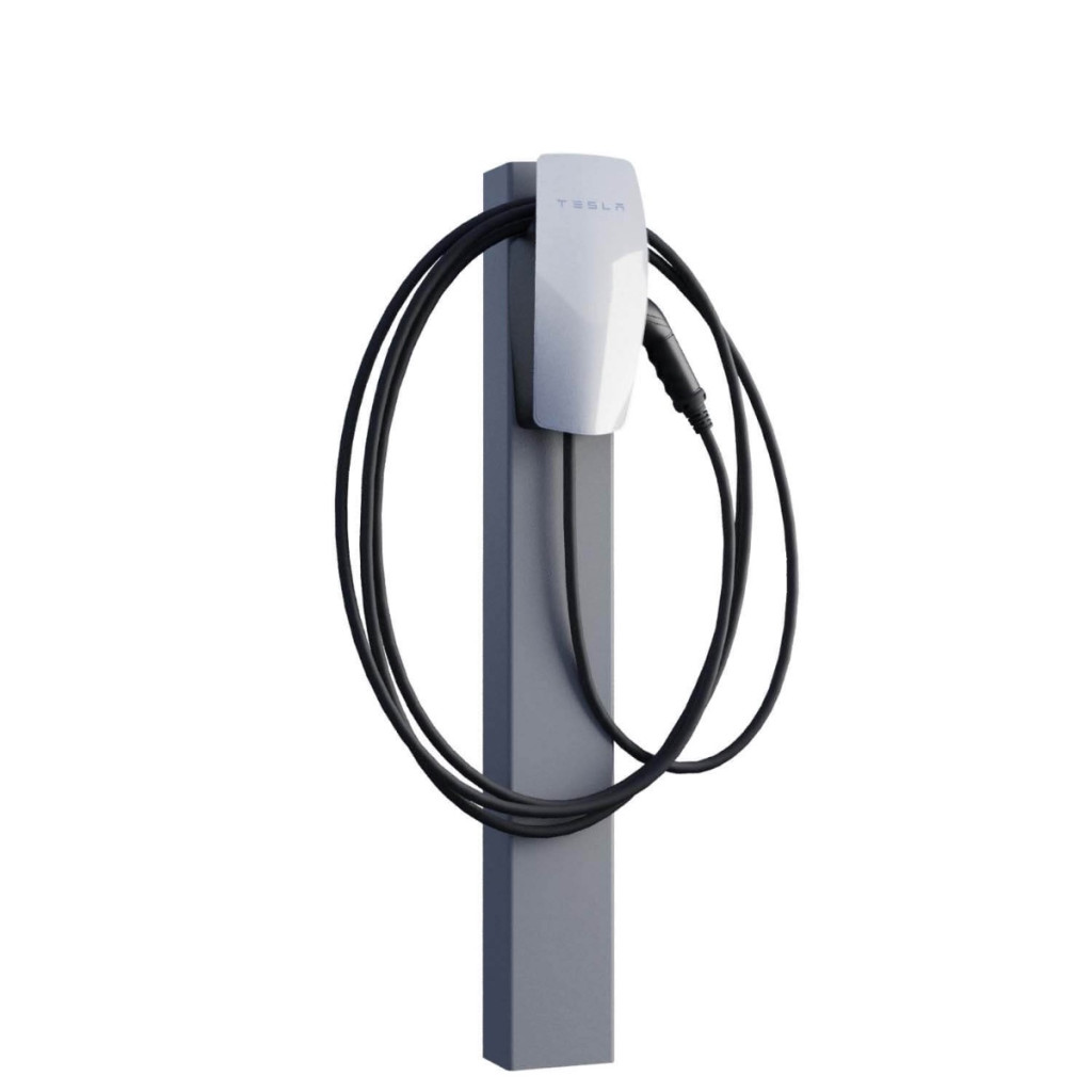 Laddstolpe för Tesla Wall Connector Gen 2 & 3 Antracit
