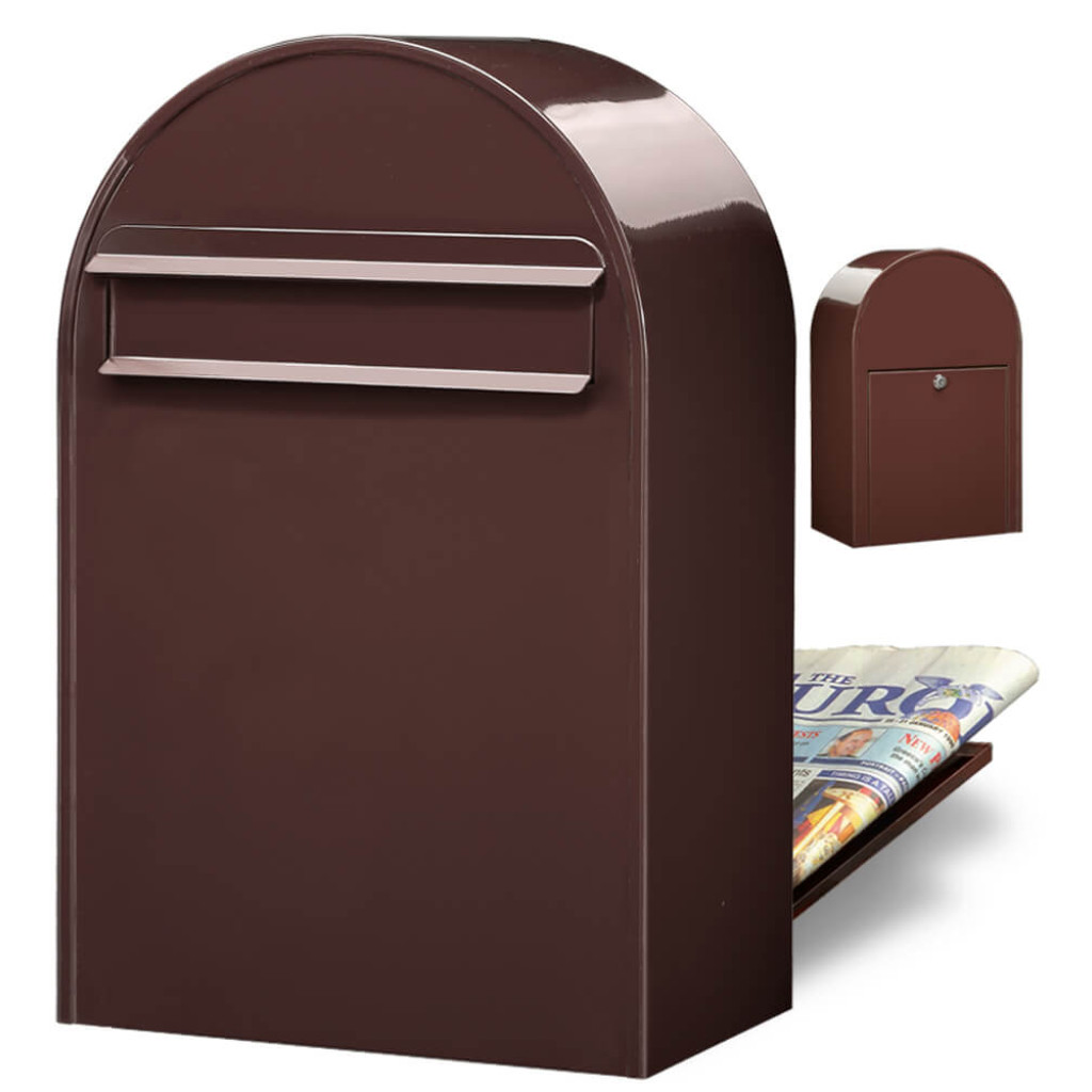 Postlåda BOBI CLASSIC B (Baktömning) - Brun RAL 8017