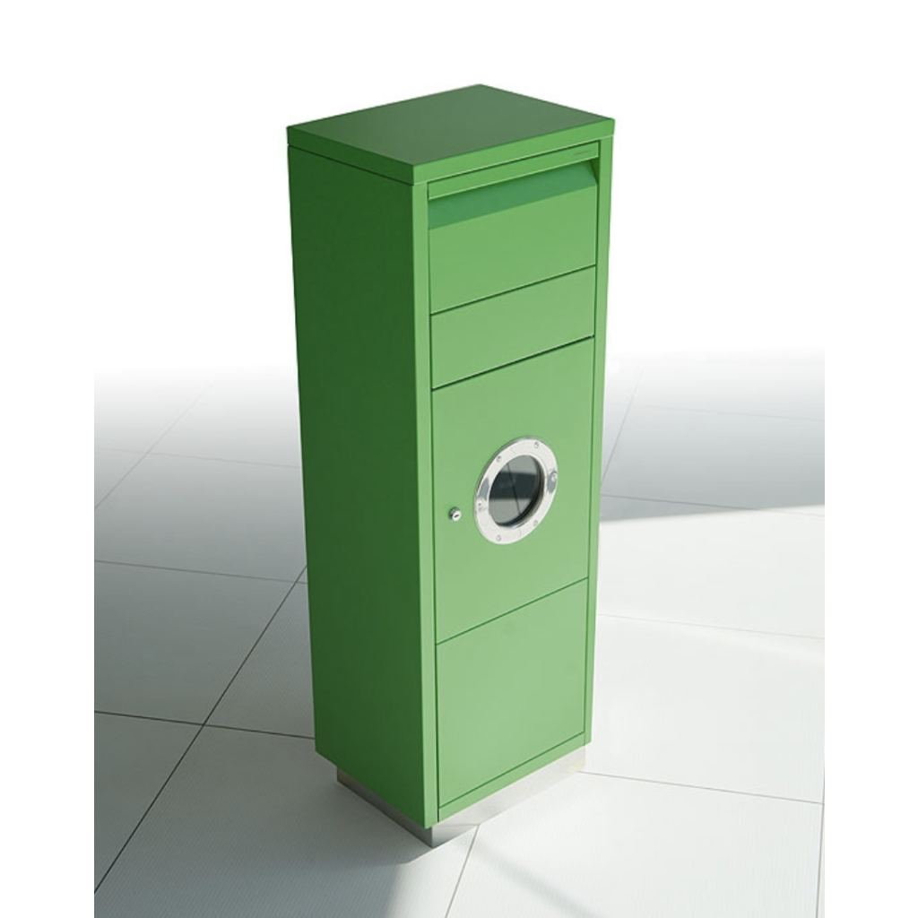 GRÖN PAKETPOSTLÅDA LETTERMAN STANDING OVATION 1 - GRÖN