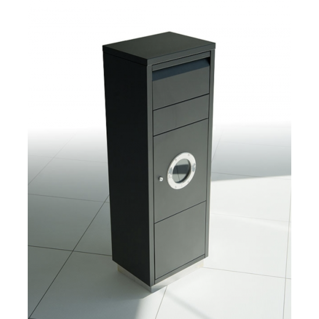 SVART PAKETPOSTLÅDA LETTERMAN STANDING OVATION 1