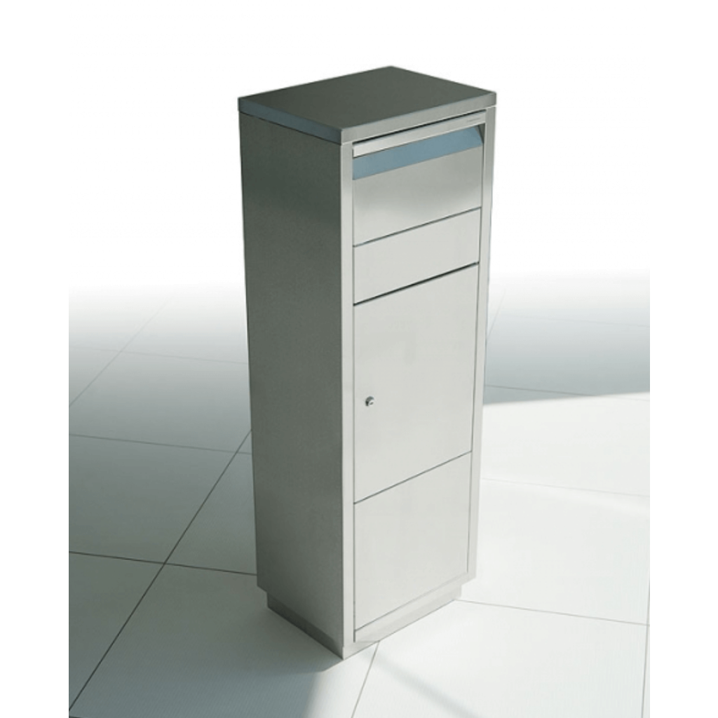 STOR POSTLÅDA FÖR PAKET LETTERMAN STANDING OV.2 - ROSTFRI