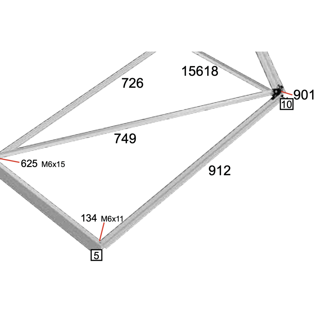 Reservdel till Halls Universal 128 växthus 
