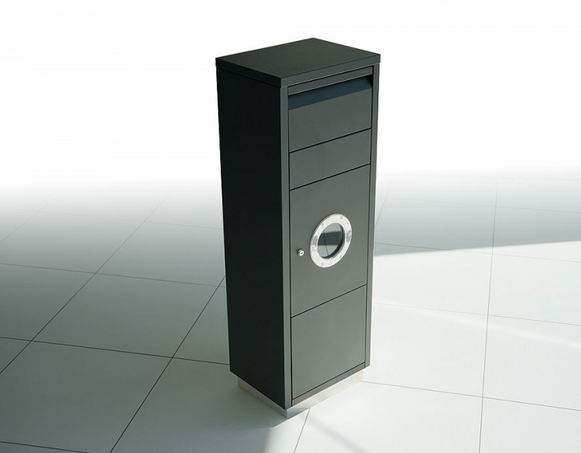 SVART PAKETPOSTLÅDA LETTERMAN STANDING OVATION 1