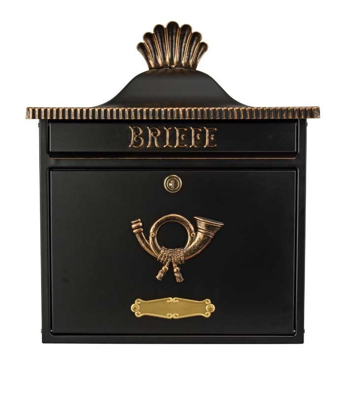 Postlåda Retro Heibi TRAKO - Svart/Guld 64056-027