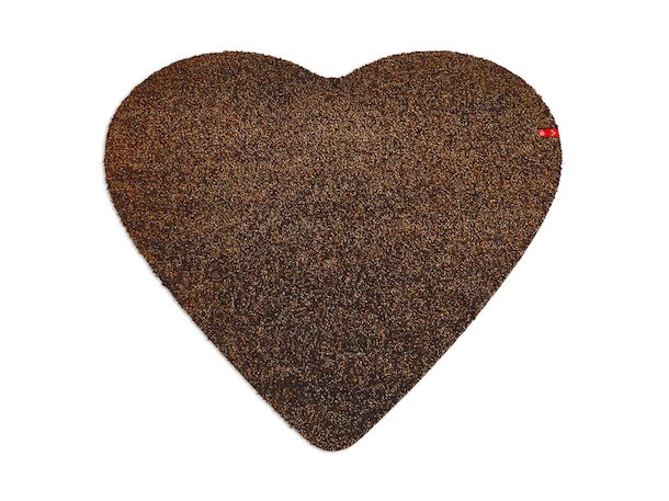 Dörrmatta hjärta Amore Keilbach 78x78cm - Brun 04 4345
