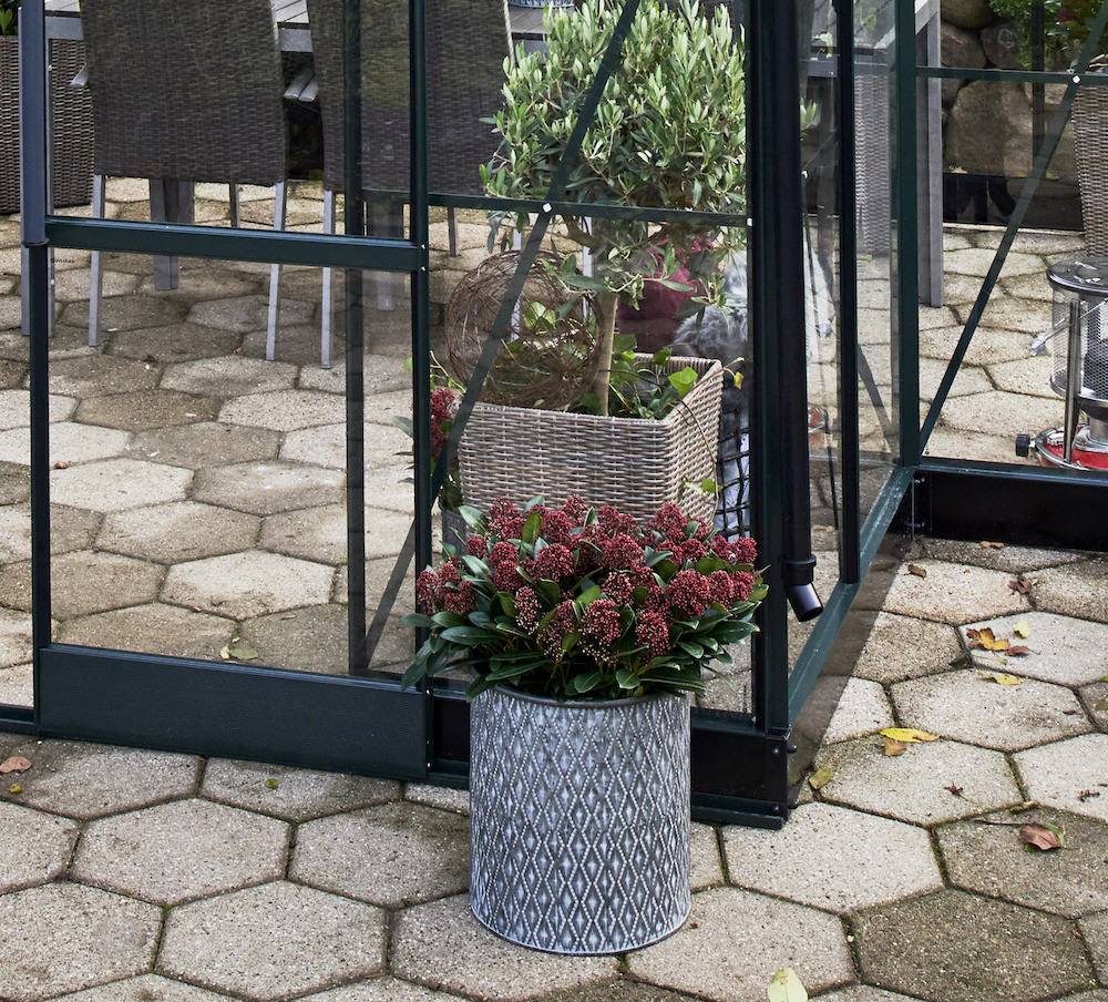 Växthus Fundament Halls Garden Room 12,9 kvm - Svart F06482