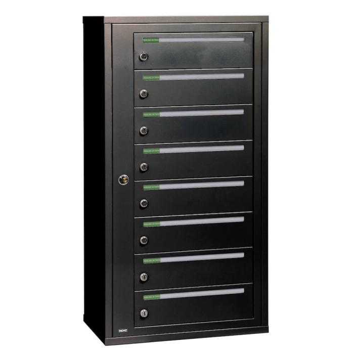 Fastighetsbox Renz Classic 1x8 Liggande Singel - 789S001-08
