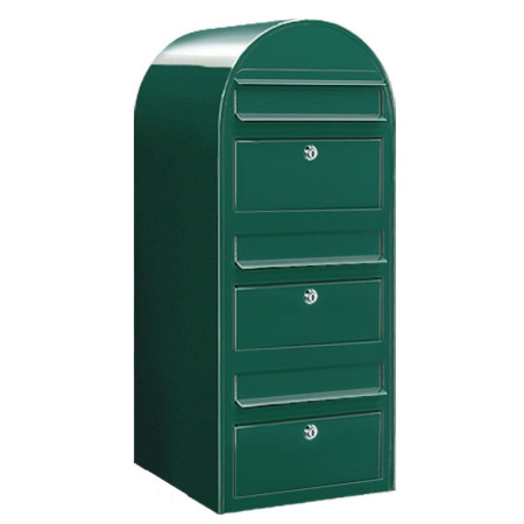 Postlåda BOBI TRIO - Grön RAL 6005