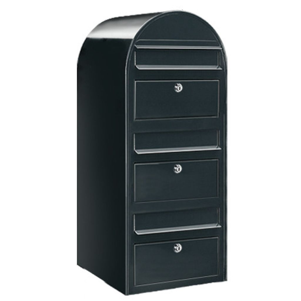 Postlåda BOBI TRIO - Svart RAL 9005