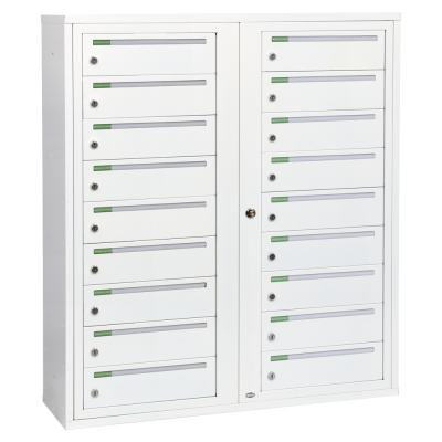 Fastighetsbox Renz Classic 2x9 Liggande Dubbel - 789D001-18