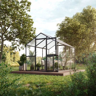 Aptasia III premium växthus antracit 7,53 m²