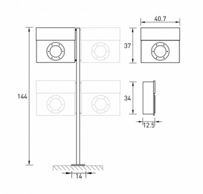 Postlåda LETTERMAN 1  - Mörkgrön RAL 6005 506 O