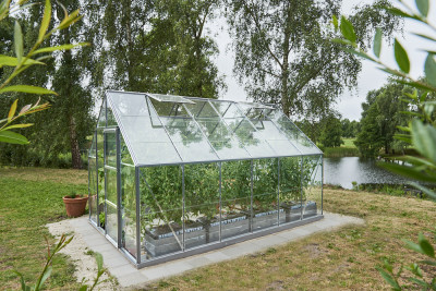 Stort Växthus 10 kvm med glas